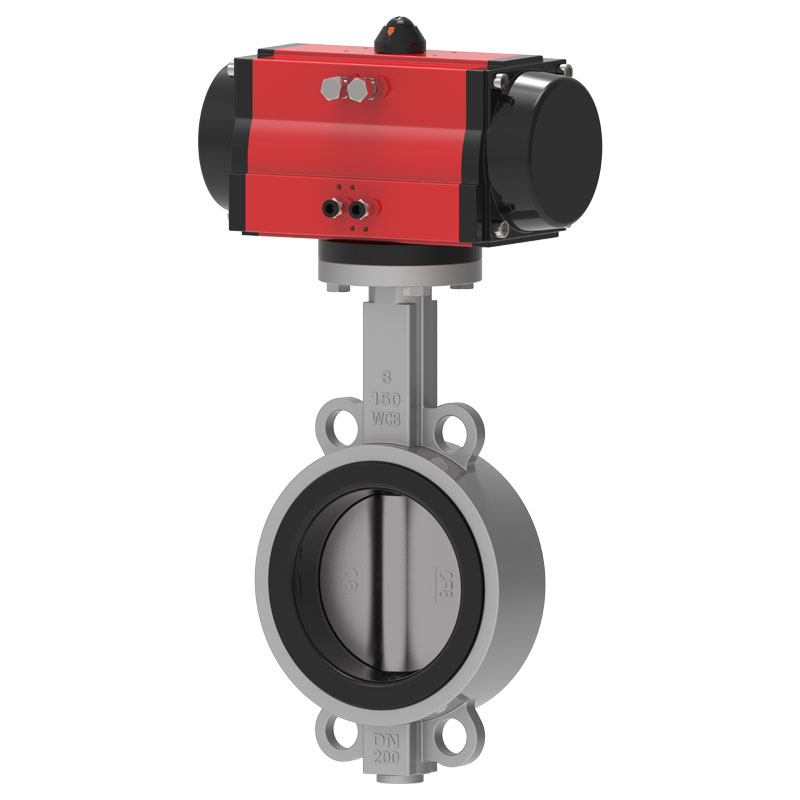Ano ang isang pneumatic wafer soft seated butterfly valve?