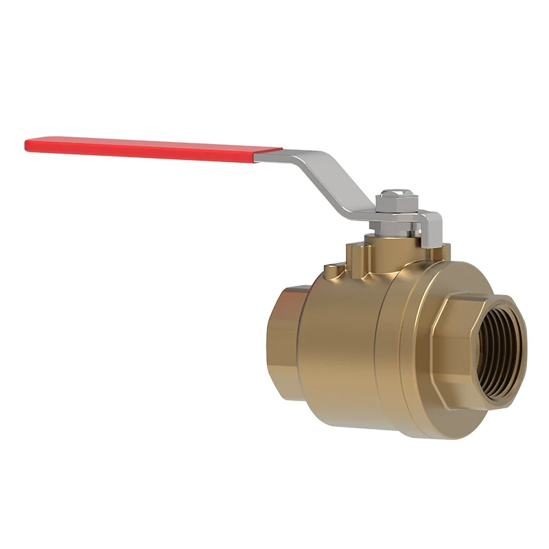 Bronze two-piece npt ball valve