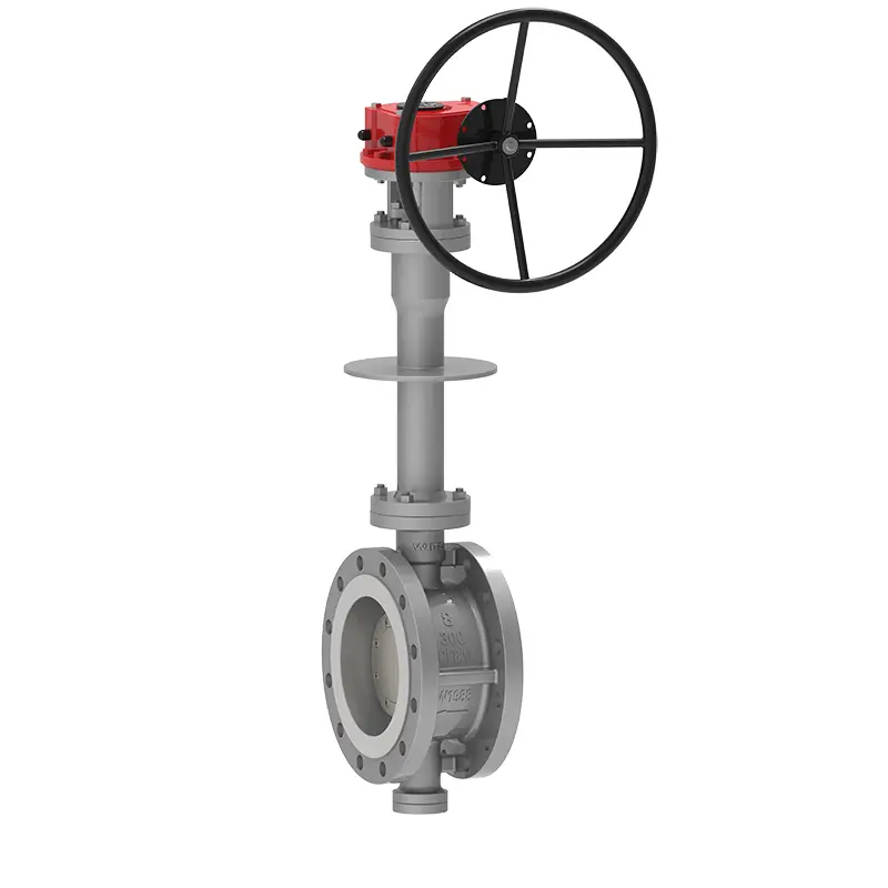 Cryogenic side entry butterfly valve