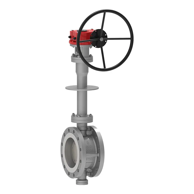 Cryogenic side entry butterfly valve
