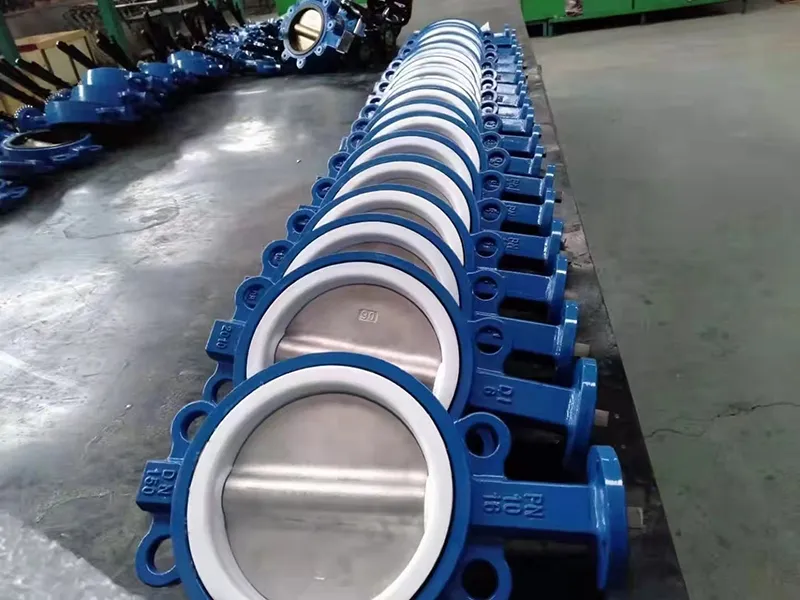 Wafer Ptfe Lined Butterfly Valve