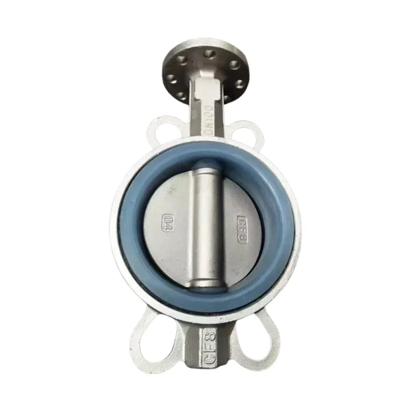 Lever Wafer Concentric Butterfly Valve Pinakintab na Disc